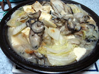 バター牡蠣味噌鍋風のタジン鍋